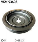 Rihmaratas,v&auml;ntv&otilde;ll SKF VKM 93608
