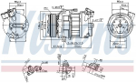 Kompressor,kliimaseade NISSENS 890656