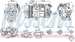 Kompressor,kliimaseade NISSENS 891017