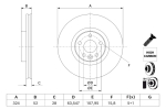 Brake Disc BOSCH 0 986 479 J41