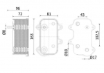 &Otilde;liradiaator,mootori&otilde;li MAHLE CLC 282 000S