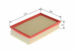 &Otilde;hufilter BOSCH 1 457 433 264