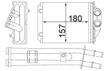 Soojusvaheti,salongik&uuml;te MAHLE AH 213 000S