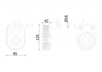 &Otilde;liradiaator,mootori&otilde;li MAHLE CLC 280 000S