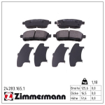 Piduriklotsi komplekt,ketaspidur ZIMMERMANN 24283.165.1