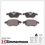 Piduriklotsi komplekt,ketaspidur ZIMMERMANN 23402.200.1