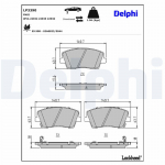 Piduriklotsi komplekt,ketaspidur DELPHI LP3390