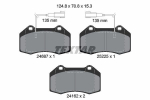 Piduriklotsi komplekt,ketaspidur TEXTAR 2468701