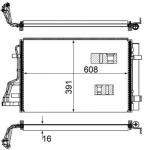 Kondensaator,kliimaseade MAHLE AC 697 000S