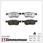 Piduriklotsi komplekt,ketaspidur ZIMMERMANN 22146.980.1