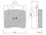 Piduriklotsi komplekt,ketaspidur METELLI 22-0344-0