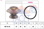 Termostaat,Jahutusvedelik FACET 7.8280