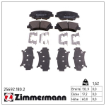Piduriklotsi komplekt,ketaspidur ZIMMERMANN 25692.180.2