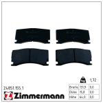 Piduriklotsi komplekt,ketaspidur ZIMMERMANN 24851.155.1