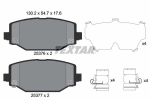 Piduriklotsi komplekt,ketaspidur TEXTAR 2537601