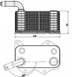 &Otilde;liradiaator,mootori&otilde;li MAHLE CLC 174 000S