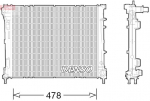 Radiaator,mootorijahutus DENSO DRM09043
