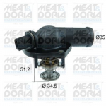 Termostaat,Jahutusvedelik MEAT & DORIA 92730