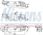 Radiaator,heitgaaside tagasijooks NISSENS 989414