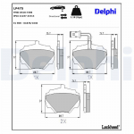 Piduriklotsi komplekt,ketaspidur DELPHI LP475