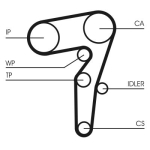 Hammasrihma komplekt CONTINENTAL CTAM CT1261K1
