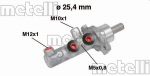 Peapiduri silinder METELLI 05-0570