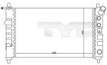 Radiaator,mootorijahutus TYC 725-0005