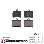 Piduriklotsi komplekt,ketaspidur ZIMMERMANN 21900.155.1