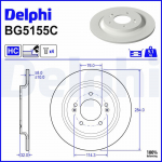 Piduriketas DELPHI BG5155C