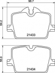 Piduriklotsi komplekt,ketaspidur BREMBO P 06 114