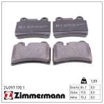 Piduriklotsi komplekt,ketaspidur ZIMMERMANN 24097.170.1