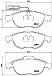 Piduriklotsi komplekt,ketaspidur BREMBO P 23 114