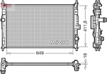 Radiaator,mootorijahutus DENSO DRM21103