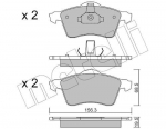 Piduriklotsi komplekt,ketaspidur METELLI 22-0263-0