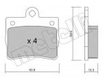 Piduriklotsi komplekt,ketaspidur METELLI 22-0255-0