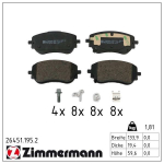 Piduriklotsi komplekt,ketaspidur ZIMMERMANN 26451.195.2