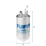 K&uuml;tusefilter UFI 24.ONE.03