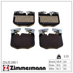 Piduriklotsi komplekt,ketaspidur ZIMMERMANN 22425.200.1