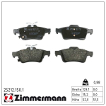 Piduriklotsi komplekt,ketaspidur ZIMMERMANN 25212.150.1