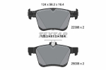 Piduriklotsi komplekt,ketaspidur TEXTAR 2238801