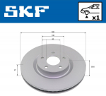Piduriketas SKF VKBD 81375 V1
