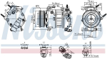 Kompressor,kliimaseade NISSENS 890589