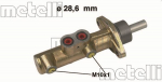 Peapiduri silinder METELLI 05-0460