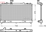 Radiaator,mootorijahutus DENSO DRM44037