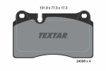 Piduriklotsi komplekt,ketaspidur TEXTAR 2409801