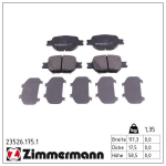 Piduriklotsi komplekt,ketaspidur ZIMMERMANN 23526.175.1