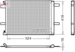 Kondensaator,kliimaseade DENSO DCN07062