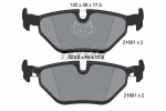 Piduriklotsi komplekt,ketaspidur TEXTAR 2169103