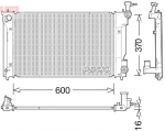 Radiaator,mootorijahutus DENSO DRM50094