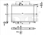 Radiaator,mootorijahutus TYC 726-0016-R
